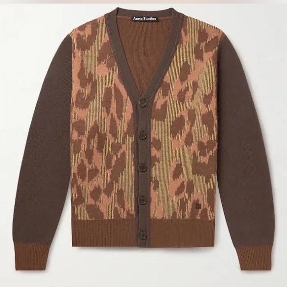 Acne Studios Animal Print Cardigan